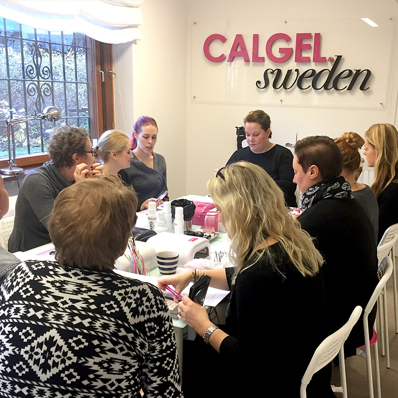 Kurs hos CalgelSweden nagelterapeut kurs